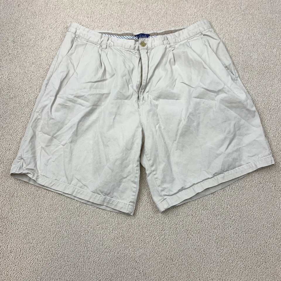 Catalina Navigator Chino Shorts Men's Waist 40 Tan Pleated Front 9" - Image 1 of 4