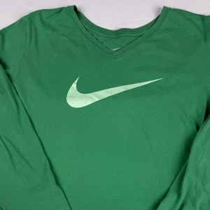 Nike camicia donna slim fit manica lunga verde - Foto 1 di 8