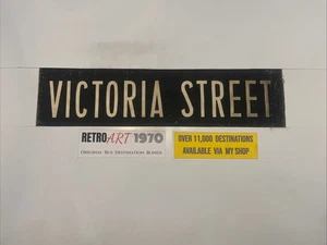 Victoria Street - Derby 207 1960s Bus Destination Blind 26” Gift - Picture 1 of 10