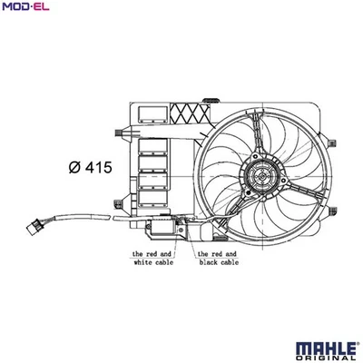 FAN ENGINE COOLING CFF 30 000S FOR MINI W10 B14 A 1.4L N14B16/W11B16A 1.6L 4cyl - Image 1 of 4