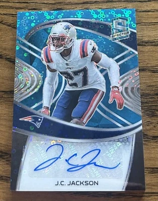 2021 Panini Spectra #SIG-JC J.C. Jackson Signatures Neon Blue Auto #/30 - Image 1 of 2