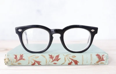 VTG American optical Eyeglasses Frame Keyhole two tone rare USA 46-22 - Image 1 of 4