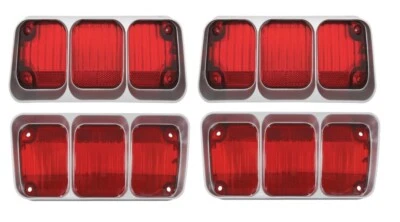 Juego de lentes de lámpara trasera RestoParts para Oldsmobile Cutlass 1972/442 excepto vagón Foto 1 de 4