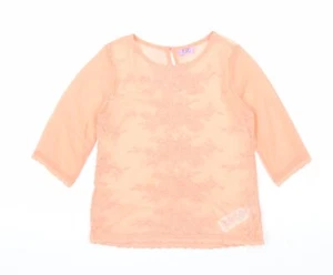 F&F Girls Pink Floral Polyester blend Blouse Size 5-6 Years - Picture 1 of 10