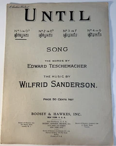 Bis - Lied von Edward Teschemacher und Wilfrid Sanderson 1910 Noten - Bild 1 von 3
