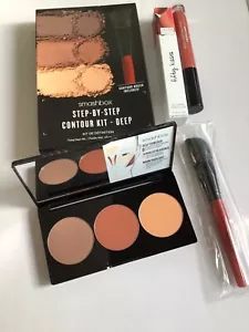 Smashbox Step By Step Contour Kit - Contour / Bronze / Highlight - DEEP + Lip - Picture 1 of 1