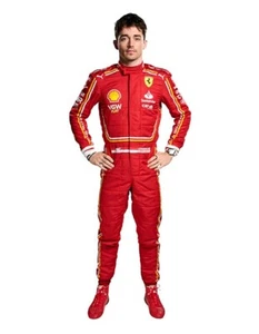 2024 Charles Leclerc Ferrari F1 Race Suit REPLICA - Picture 1 of 3