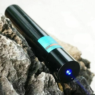 Focusable Waterproof 447nm 450nm Blue Ray Portable Laser Pointer LED Torch - Image 1 of 4