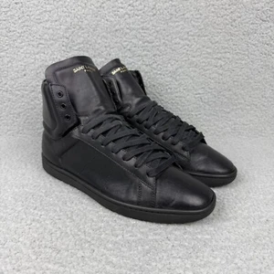 Saint Laurent Womens 8 EU 38 Shoes Black SL/01H High Yves YSL Sneakers Trainers - Picture 1 of 12