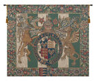 Royal Arms of England tapisserie belge médiévale art mural suspendue neuve 27x31 pouces