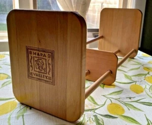 Napa Valley Wooden Adjustable Slider Rack Vinyl Album Holder CD DVD Storage - Picture 1 of 2