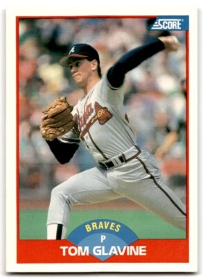 1989 Score Tom Glavine Atlanta Braves #442 - Image 1 of 2