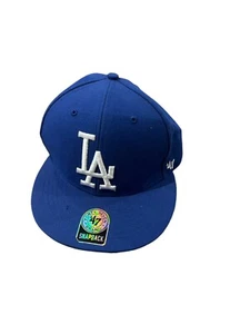 LA Dodgers 47 Brand Baseball Hat Cap Wool Blend Blue Baseball Logo Snapback - Picture 1 of 5
