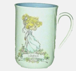 Precious Moments 1991 Vintage Coffee Mug By Enesco Personalized Name Lauren New - Picture 1 of 6