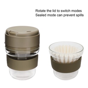 Portable Hand Brewed Coffee Pot Set Travel Coffe Maker W/ Cup For Brewing Coffee