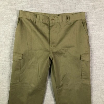 VTG Boy Scouts of America Mens Olive Green Uniform Pants 36x30 Cargo Pockets BSA - Image 1 of 4