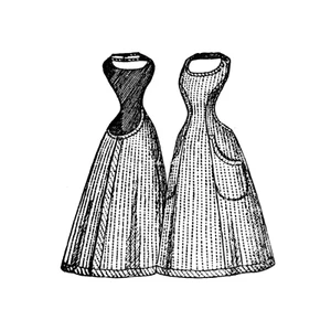 Past Patterns 0993 - Mid 1890s Dorcas Apron Sewing Pattern Medium Size - Picture 1 of 3