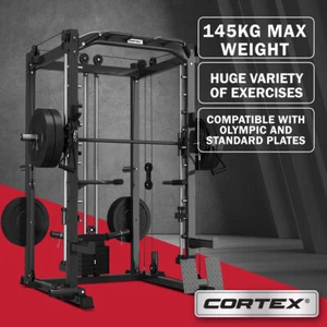 CORTEX SM-20 6-in-1 Power Rack with Smith & Cable Machine Multifunction Station - Picture 1 of 6