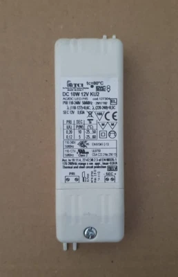 P1292 Bertazzoni K60AMHXA LED Trafo 127304 DC 10W 12V KU2 Ersatzteil