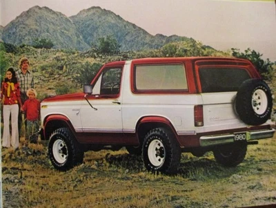 Ford Bronco 1980 Dealer Original Sales Brochure Literature Catalog Ad FDT-8012 - Image 1 of 4