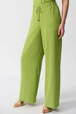 Joseph Ribkoff Woven Pull On Wide Leg Pants 251185 - Image 1 of 4