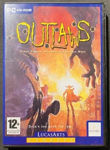 OUTLAWS (1997) PC CD-ROM (2 DISCS) - LUCAS ARTS - WESTERN FIRST PERSON SHOOTER - Picture 1 of 2