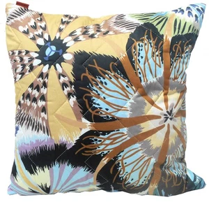 MISSONI HOME CUSHION COVER QUILTED GLOSSY 16x16in 40x40cm doubleside OLGA 170 - Picture 1 of 6