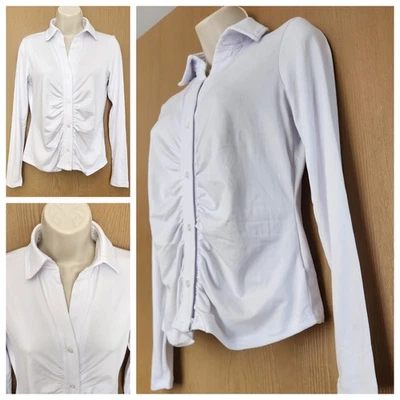 Brave Soul Women's White Long Sleeve Stretch Top Size S BNWT - Image 1 of 4