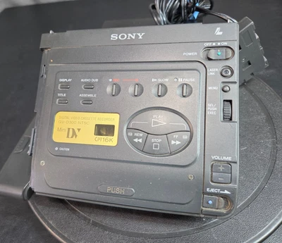MINI DV VIDEO WALKMAN SONY GV-D300 VCR sin probar ¡Se vende como está ENVÍO RÁPIDO!💨✅ Foto 1 de 4