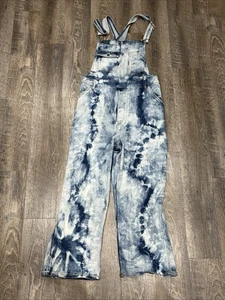 ANTHROPOLOGIE PILCRO GRÖSSE 32 Batik Acid Wash OVERALL MALER JEANSBLAU - Bild 1 von 17