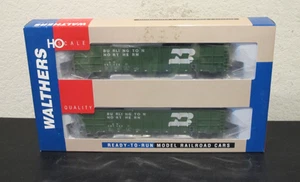 WALTHERS #932-261301 HO Burlington Northern Wood Chip Train Gondolas 2 PACK NIB - Picture 1 of 4