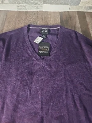 Jos банк путешественник новый с Ярлыками шерсти мериноса V шеи свитер XXL фиолетовый - Изображение 1 из 4