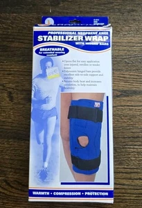 Champion Professional Neoprene Knee Stabilizer Wrap w Hinged Bars Size Large - Picture 1 of 10