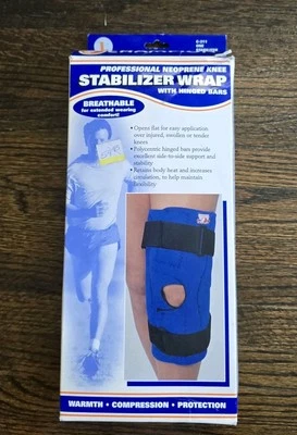 Envoltura estabilizadora de rodilla de neopreno Champion Professional con barras con bisagras tamaño grande Foto 1 de 4