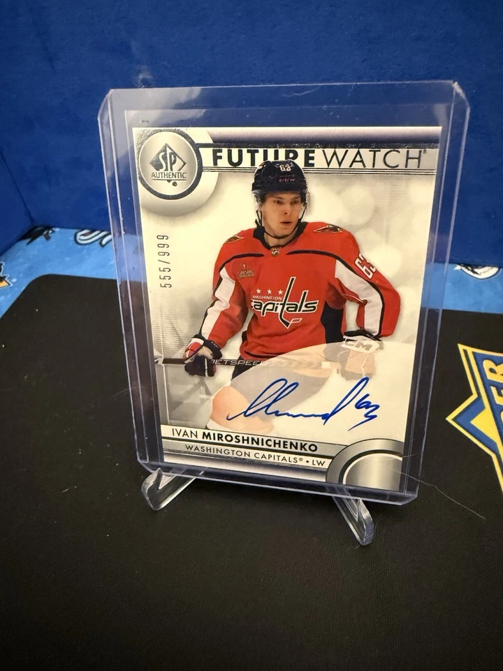 2023-24 SP Authentic Hockey IVAN MIROSHNICHENKO Future Watch Auto/ 999 Capitals - Image 1 of 2