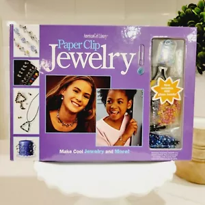 AMERICAN GIRL AG Library Paper Clip Jewelry Book and Kit - NEVER USED! - Picture 1 of 9