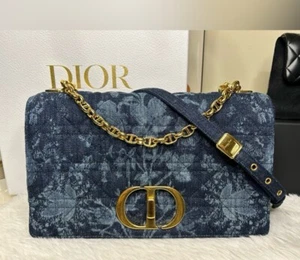 Dior Medium Floral Denim Caro 2 Way Bag - Picture 1 of 11