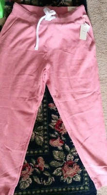 NEW NWT Okie Aussie Boutique Reflex womens 2x plus Strawberry pink sweatpants  - Image 1 of 2