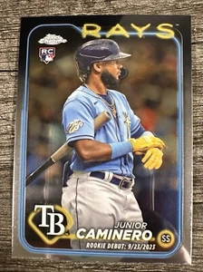 Actualización cromada Topps 2024 #USC193 Junior Caminero RC Rookie Debut Rays - Imagen 1 de 2