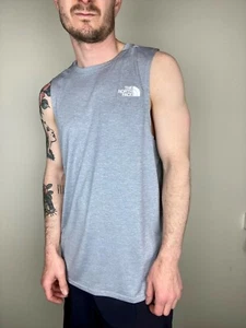 The North Face Men's Bridger Workout Running Fitness Tank / Grey / BNWT / Medium