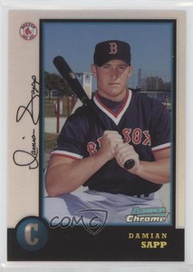 1998 Bowman Chrome Refractor Damian Sapp #321