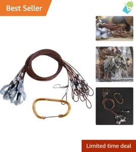 High-Performance 4oz Teardrop Decoy Anchors with Heavy-Duty Clips - 12 Set - Picture 1 of 11