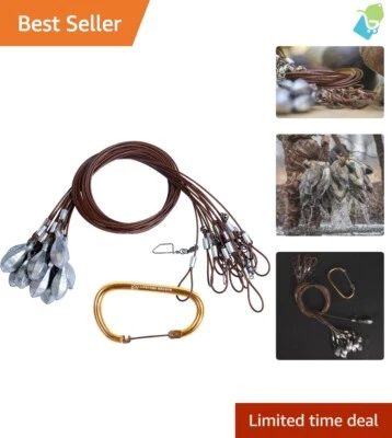 High-Performance 4oz Teardrop Decoy Anchors with Heavy-Duty Clips - 12 Set - Image 1 of 4