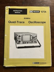 BK Precision 1570A Quad-Trace Oscilloscope Oscope Instruction Manual Original - Picture 1 of 4