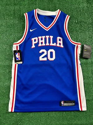 New Markelle Fultz Philadelphia 76ers Nike Swingman Men's  Large L Jersey Blue - Image 1 of 4