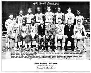 NBA 1969 World Champion Boston Celtics Team Picture with Names 8 X 10 Photo Pic - Picture 1 of 1
