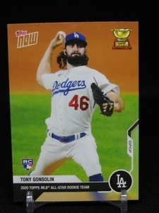 Tony Gonsolin Dodgers Card RC-10 Topps Now 2020 MLB All-Star Rookie Cup