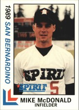 1989 San Bernardino Spirit Best #22 Mike McDonald