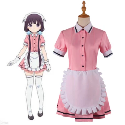 Blend S Hideri Kanzaki Maid Dress Cosplay Costume Halloween Set - Image 1 of 4