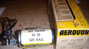 NEW AEROVOX CAPACITORS INT. FILTER IN 23 125VAC IN-23 - Bild 1 von 1